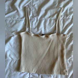 Cream Brandy Melville Tank